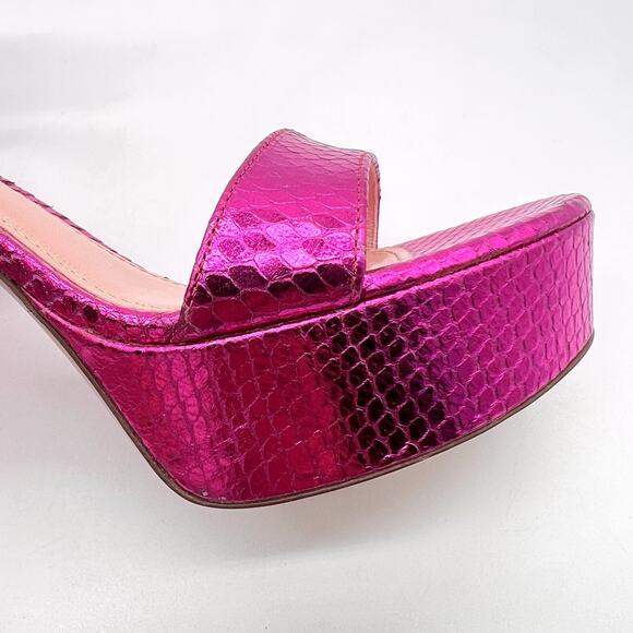 ALDO CASTAGNA Shoes Womens Size 38 Platform Heels Ankle Strap Made in Italy - Picture 10 of 16